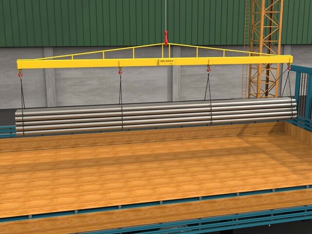 Barra de Carga para Ponte Rolante 4m 500kg